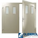 PEBBLE-GREY (RAL7032) Insulated Bradford Side Hinged Garage Door