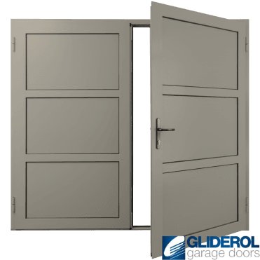 PEBBLE-GREY (RAL7032) Insulated Coleshill Side Hinged Garage Door