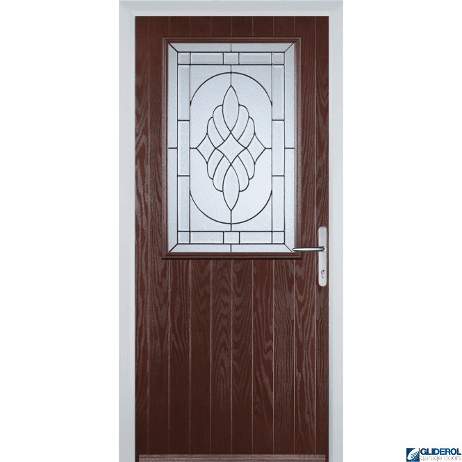 Gliderol Quinn front entrance door DARKWOOD