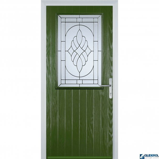 Gliderol Quinn front entrance door FERN GREEN (RAL6025)