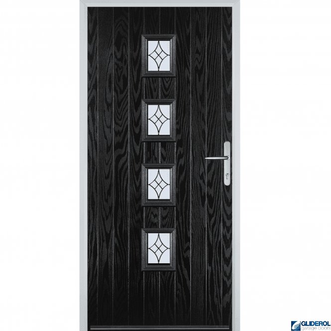 Gliderol Robson front entrance door BLACK (RAL9005)