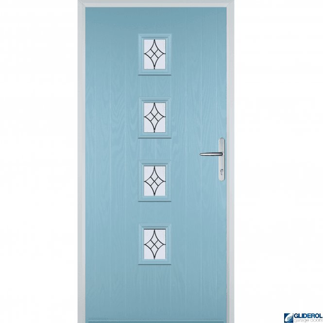 Gliderol Robson front entrance door DUCK EGG BLUE