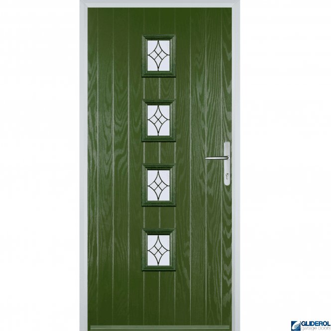 Gliderol Robson front entrance door FERN GREEN (RAL6025)