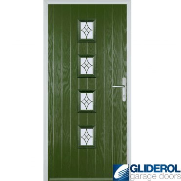 Robson front entrance door FERN GREEN (RAL6025)