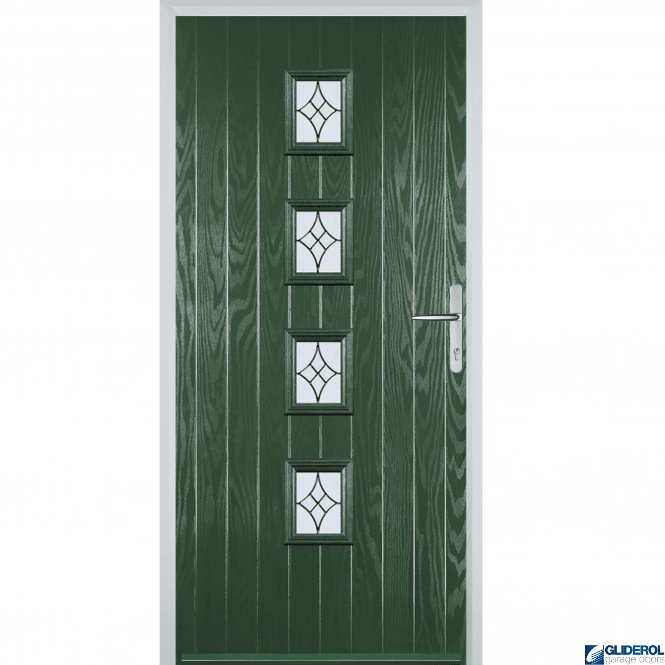 Gliderol Robson front entrance door GREEN (RAL6009)