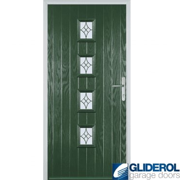 Robson front entrance door GREEN (RAL6009)