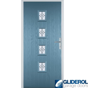 Robson front entrance door PASTLE BLUE (RAL5024)