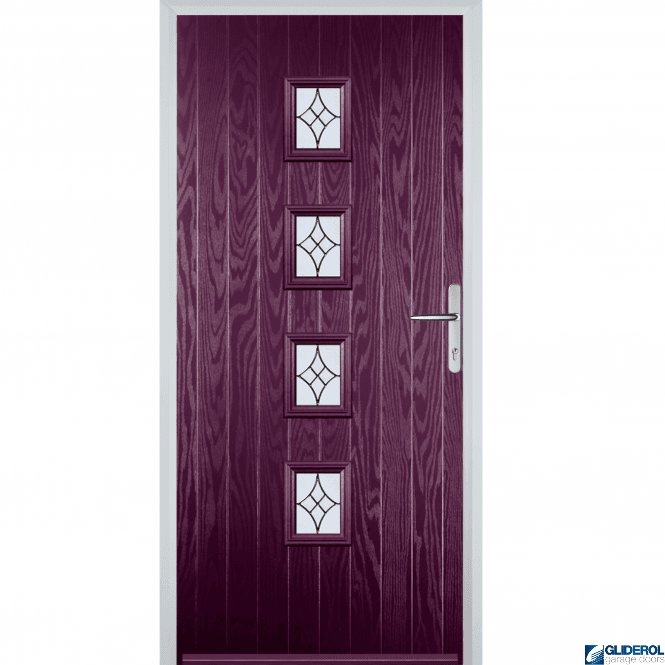 Gliderol Robson front entrance door PURPLE VIOLET (RAL4007)