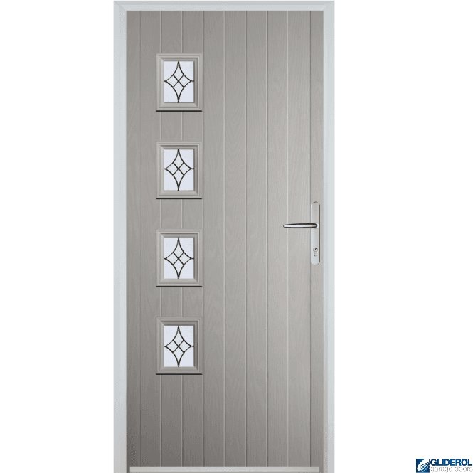 Gliderol Robson L4 front entrance door AGATE GREY (RAL7038)
