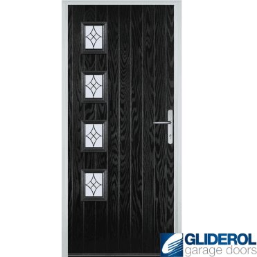 Robson L4 front entrance door BLACK (RAL9005)