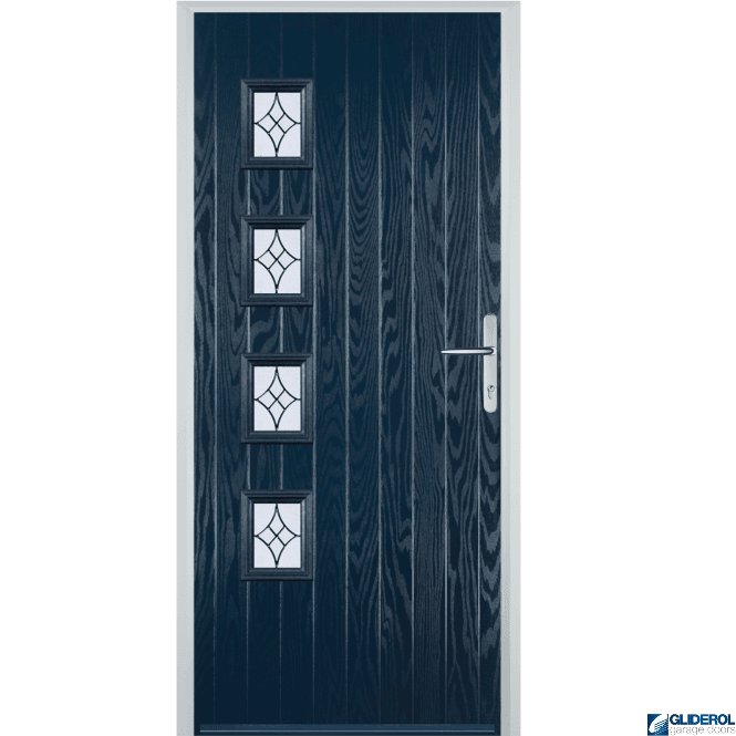 Gliderol Robson L4 front entrance door BLUE (RAL5011)