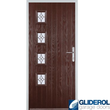 Robson L4 front entrance door DARKWOOD