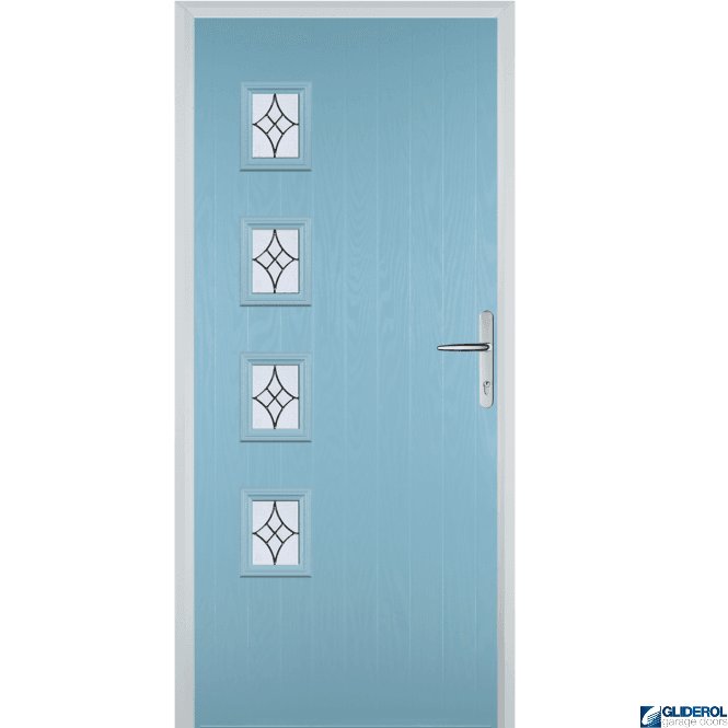 Gliderol Robson L4 front entrance door DUCK EGG BLUE