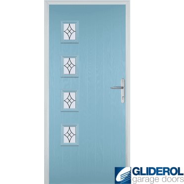 Robson L4 front entrance door DUCK EGG BLUE