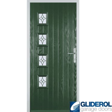 Robson L4 front entrance door GREEN (RAL6009)