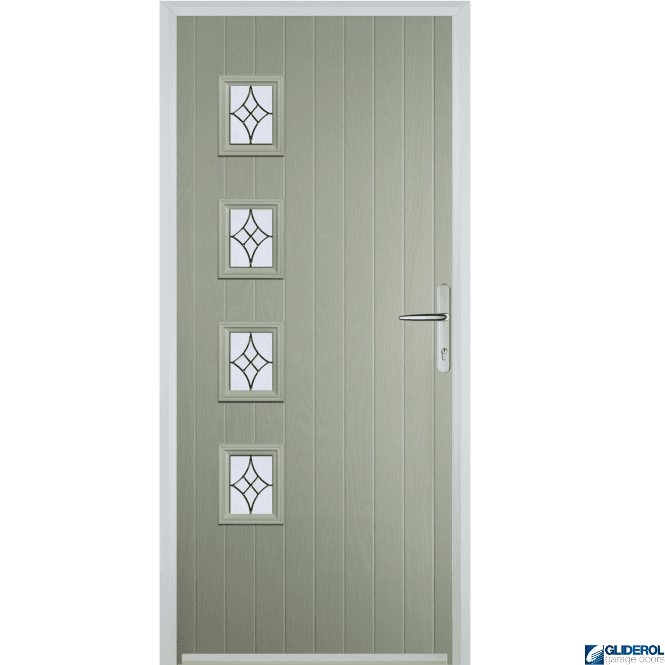 Gliderol Robson L4 front entrance door PEBBLE GREY (RAL7032)