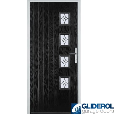 Robson R4 front entrance door BLACK (RAL9005)