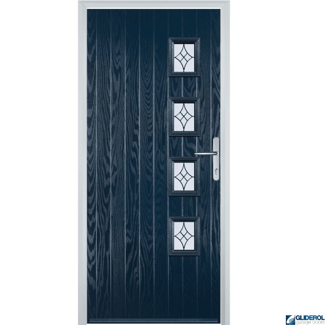 Gliderol Robson R4 front entrance door BLUE (RAL5011)