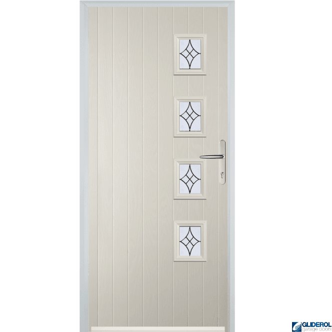 Gliderol Robson R4 front entrance door CREAM