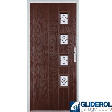 Robson R4 front entrance door DARKWOOD