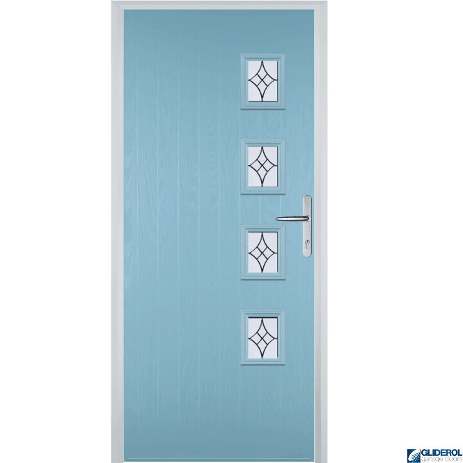 Gliderol Robson R4 front entrance door DUCK EGG BLUE