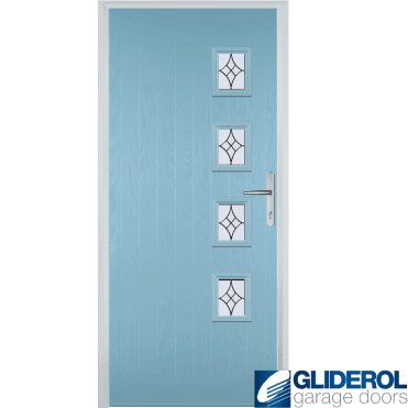 Robson R4 front entrance door DUCK EGG BLUE