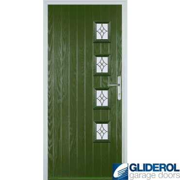 Robson R4 front entrance door FERN GREEN (RAL6025)