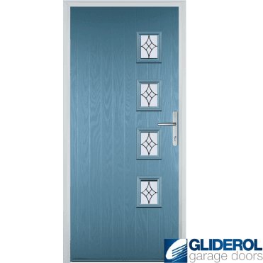Robson R4 front entrance door PASTLE BLUE (RAL5024)