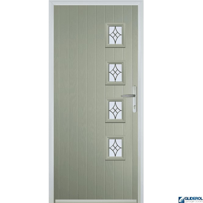 Gliderol Robson R4 front entrance door PEBBLE GREY (RAL7032)