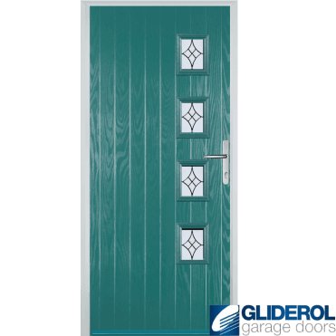 Robson R4 front entrance door TURQUIOSE BLUE (RAL5018)