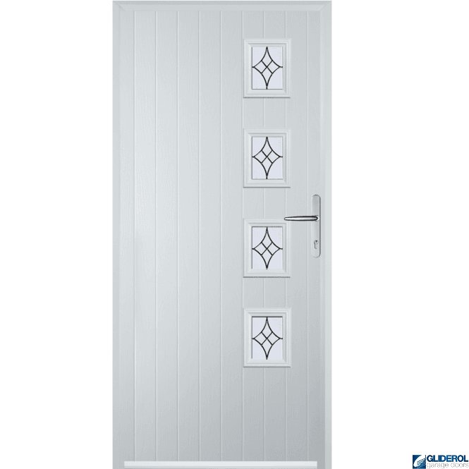 Gliderol Robson R4 front entrance door WHITE