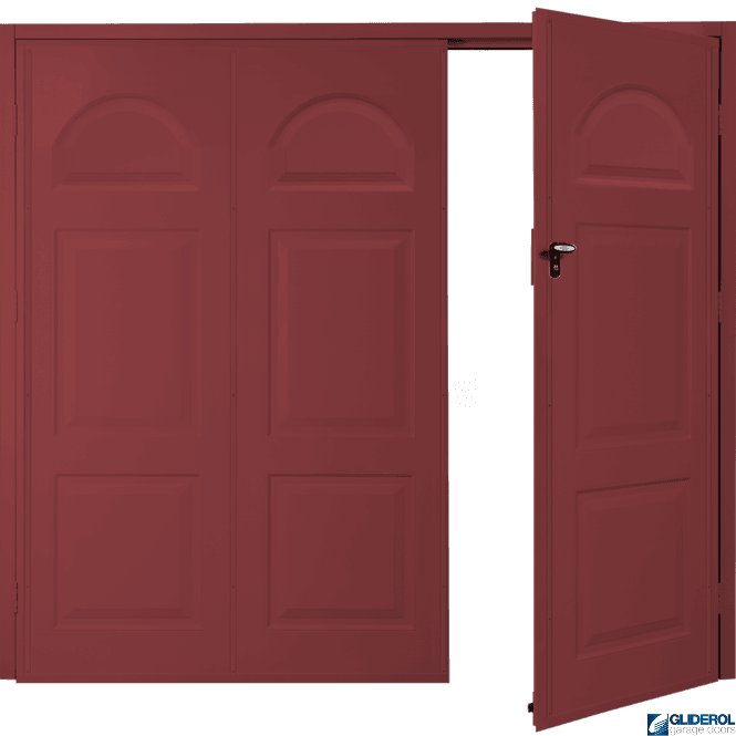 Gliderol RUBY RED (RAL3003) Budget Dylan Side Hinged Garage Door
