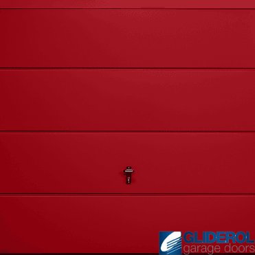 RUBY-RED (RAL3003) Up & Over Horizontal Wide Rib