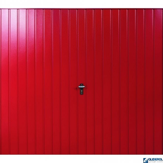 Gliderol RUBY-RED (RAL3003) Up & Over Vertical Standard Rib