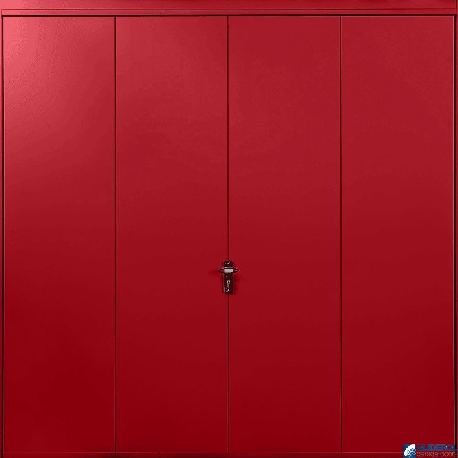 Gliderol RUBY-RED (RAL3003) Up & Over Vertical Wide Rib