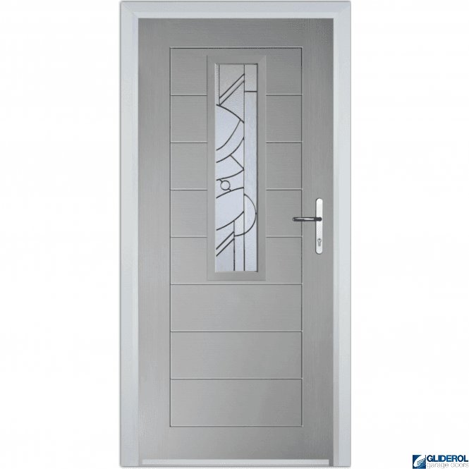 Gliderol Rutherford front entrance door AGATE GREY (RAL7038)