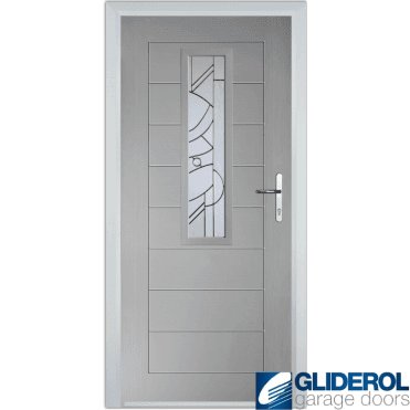 Rutherford front entrance door AGATE GREY (RAL7038)