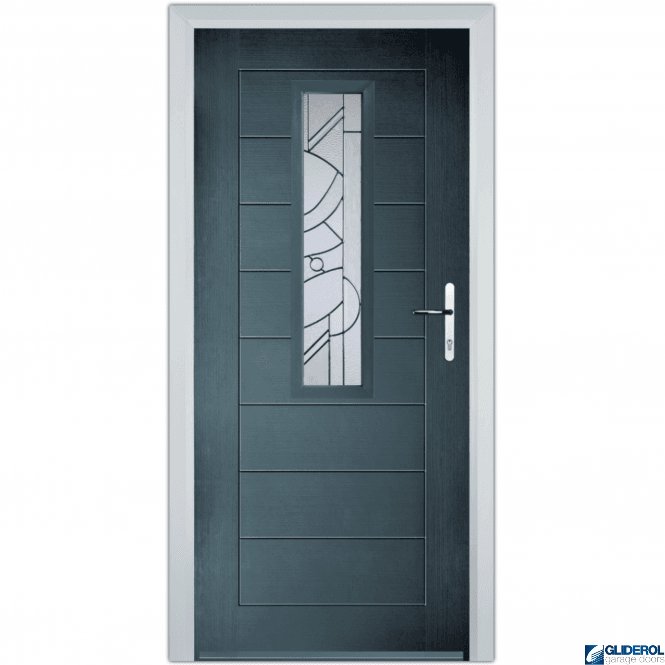 Gliderol Rutherford front entrance door ANTHRACITE (RAL7016)