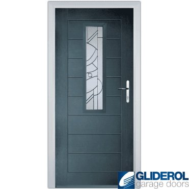 Rutherford front entrance door ANTHRACITE (RAL7016)