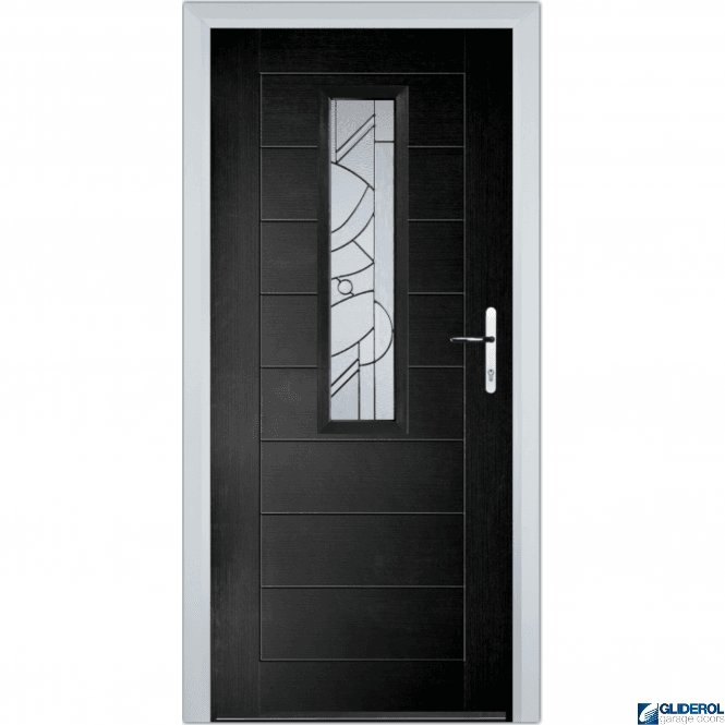 Gliderol Rutherford front entrance door BLACK (RAL9005)