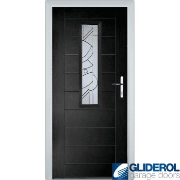 Rutherford front entrance door BLACK (RAL9005)