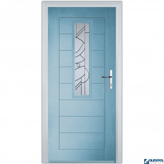 Gliderol Rutherford front entrance door DUCK EGG BLUE