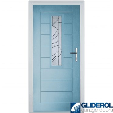 Rutherford front entrance door DUCK EGG BLUE