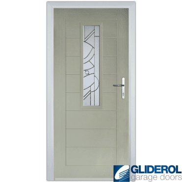 Rutherford front entrance door PEBBLE GREY (RAL7032)