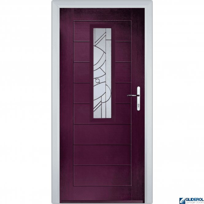 Gliderol Rutherford front entrance door PURPLE VIOLET (RAR4007)