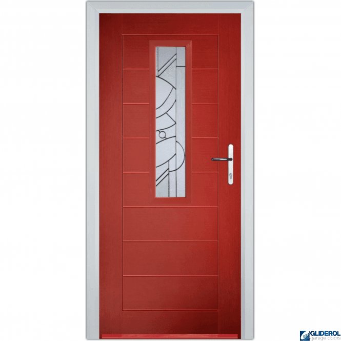 Gliderol Rutherford front entrance door RED (RAL3003)