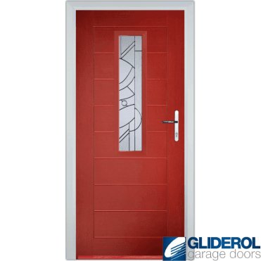 Rutherford front entrance door RED (RAL3003)