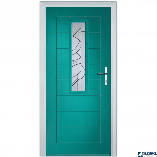 Gliderol Rutherford front entrance door TURQUIOSE BLUE (RAL5018)
