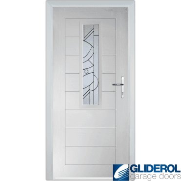 Rutherford front entrance door WHITE