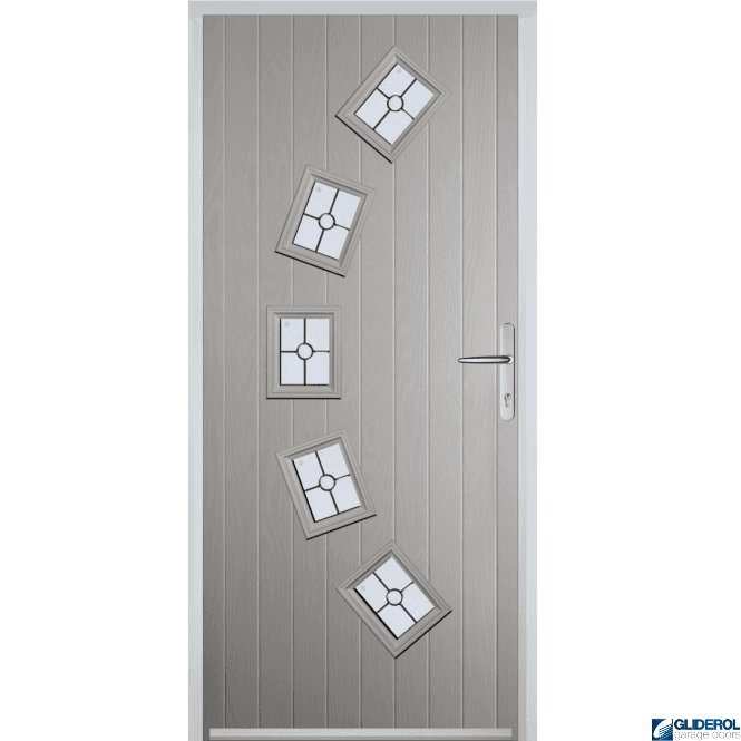 Gliderol Shackleton front entrance door AGATE GREY